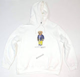 Nwt  Polo Ralph Lauren White French Riviera Teddy Bear Hoodie - Unique Style