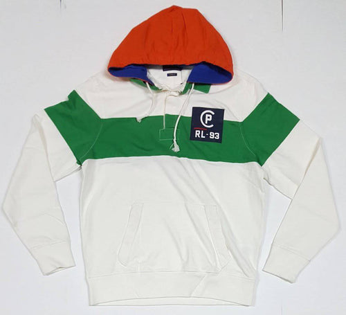 NWT POLO RALPH LAUREN WHITE/GREEN CP-93 CLASSIC FIT HOODIE - Unique Style