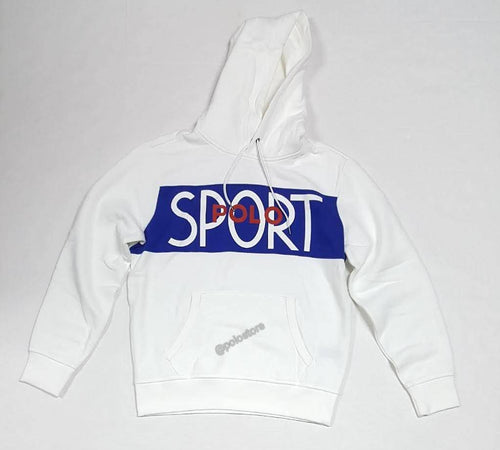 Nwt Polo Ralph Lauren White Polo Sport On Chest Pullover Hoodie - Unique Style