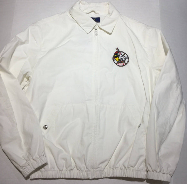 NWT POLO RALPH LAUREN CREAM LIFE PRESERVER SAILBOAT RL 89 WINDBREAKER JACKET - Unique Style