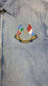 Nwt Polo Ralph Lauren Cross Flag Anniversary Denim Jean Jacket - Unique Style