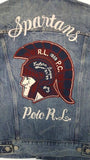 Nwt Polo Ralph Lauren Denim Spartan Polo RL Embroidered Jean Jacket - Unique Style