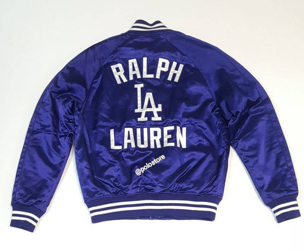 Nwt Polo Ralph Lauren Dodgers Satin Jacket - Unique Style