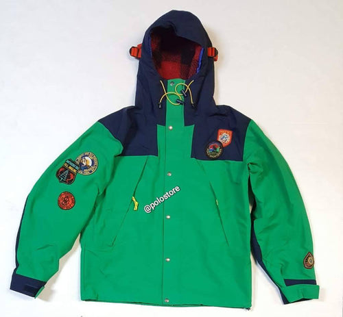 Nwt Polo Ralph Lauren Green Patch Zip Up Anorak - Unique Style