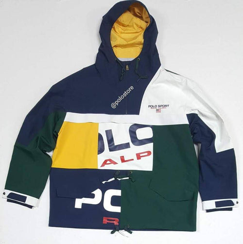 Nwt Polo Ralph Lauren Polo Sport Mash Up Print Shell Jacket - Unique Style