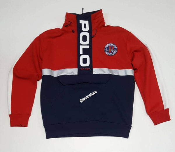 Nwt Polo Ralph Lauren Red/Navy 12M Yacht Hybrid Hoodie Jacket - Unique Style