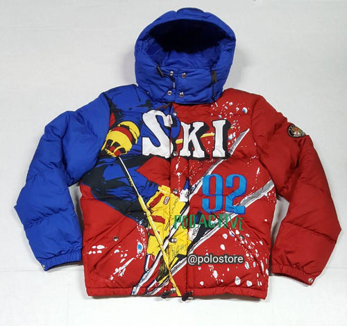 Nwt Polo Ralph Lauren Red Ski 92 USA Down Jacket - Unique Style