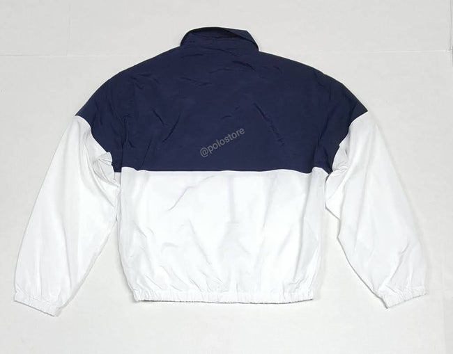 Nwt Polo Ralph Lauren White/Navy K-Swiss Windbreaker Jacket - Unique Style