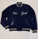 Nwt Polo Ralph Lauren Yankees Navy Blue Satin Jacket - Unique Style
