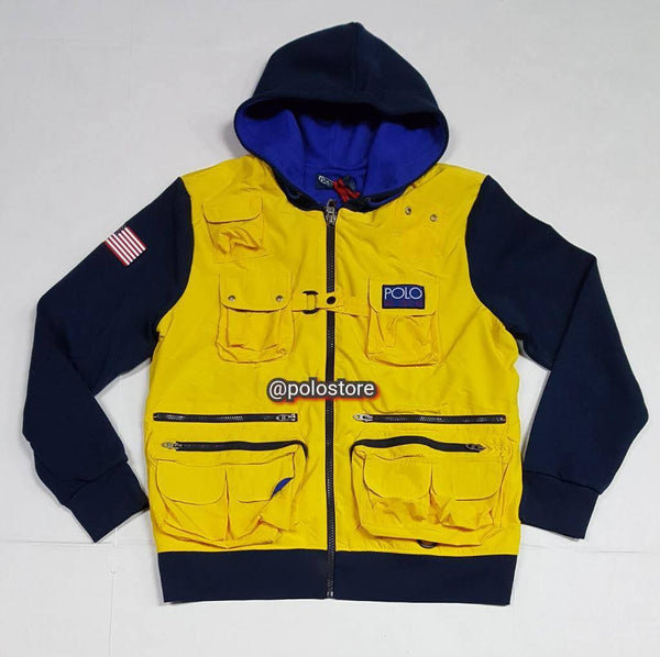 NWT POLO RALPH LAUREN YELLOW HI TECH HOODIE JACKET - Unique Style