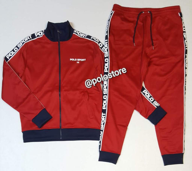 Nwt Polo Sport Written On Sleeves Red Track Jacket - Unique Style