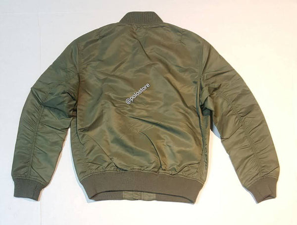 Nwt Polo Ralph Lauren Olive Aviator Bomber Jacket - Unique Style