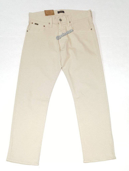 Nwt Polo Ralph Lauren White Rips Classic Fit Rigid Jeans