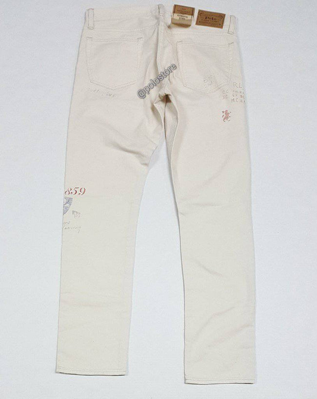 Nwt Polo Ralph Lauren Sullivan Off-White Slim Fit Jeans - Unique Style