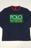 NWT POLO RALPH LAUREN NAVY HI TECH CLASSIC FIT LONG SLEEVE TEE - Unique Style