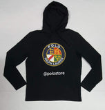 Nwt Polo Ralph Lauren Black Cookie Classic fit Long Sleeve Tee Hoodie - Unique Style
