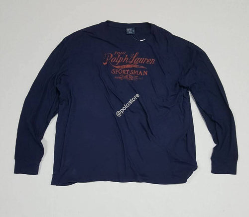 Nwt Polo Ralph Lauren Navy Sportsman Slim Fit Long Sleeve Tee - Unique Style
