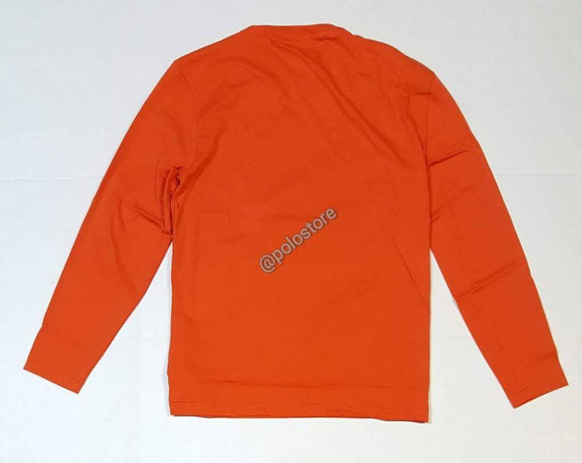 Nwt Polo Ralph Lauren Orange Ski Alpine Long Sleeve Classic Fit Tee - Unique Style