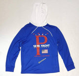 Nwt Polo Ralph Lauren Royal Blue 12M P YACHT Long Sleeve Hoodie Tee - Unique Style