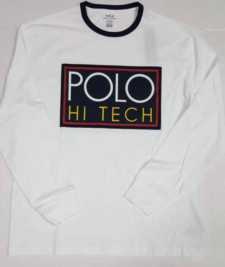 Nwt Polo Ralph Lauren White P-Wing New York 1967 Classic Fit Long Sleeve Tee