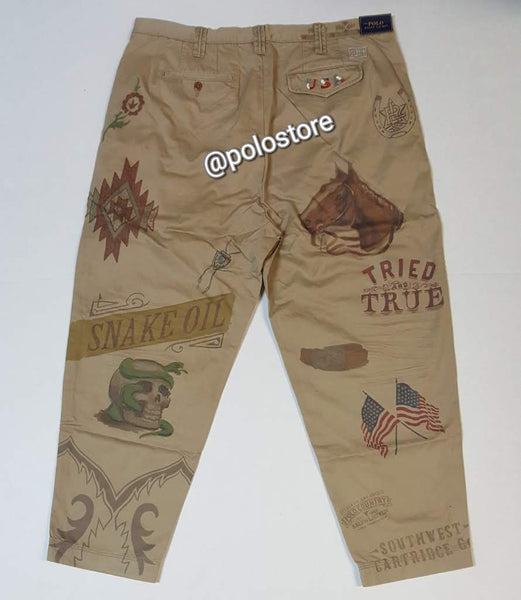 Nwt Polo Ralph Lauren Khaki American Frontier Chino Classic Fit Pants - Unique Style