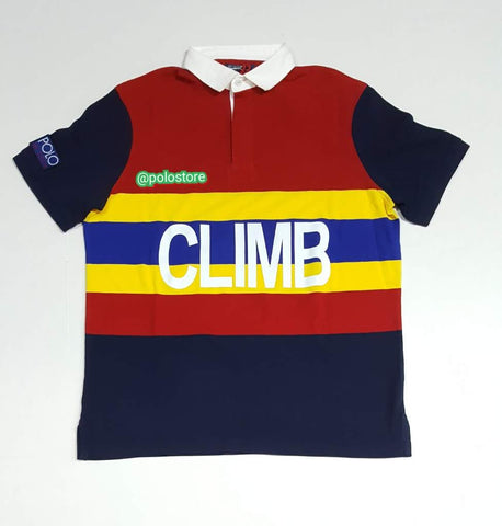NWT POLO RALPH LAUREN CLIMB CLASSIC FIT HI TECH PATCH POLO– Unique