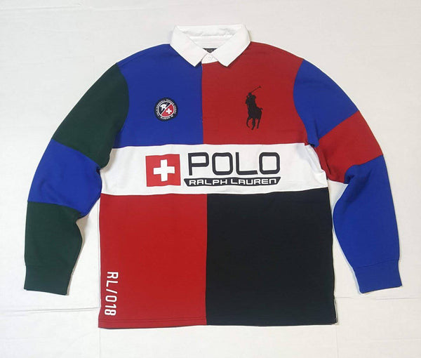 Nwt Polo Ralph Lauren Downhill Racing Suisse Rugby - Unique Style