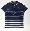 Nwt Polo Ralph Lauren Nautical Sailor Bear Stripe Custom Slim Fit Polo - Unique Style