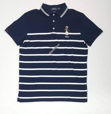 2XLTall Polo Ralph Lauren Red Blue Striped outlets Offshore Sailing Patch Collar Shirt