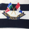 Nwt Polo Ralph Lauren/Navy Cross Flags Stripe Classic Fit Rugby - Unique Style