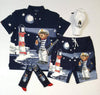 NWT Polo Ralph Lauren navy sailor nautical teddy bear polo shirt, classic fit, casual style for men.