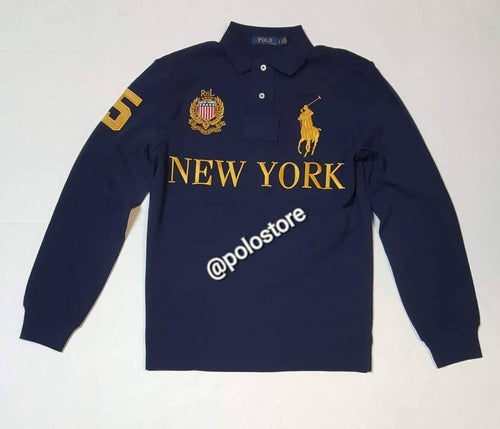 Nwt Polo Ralph Lauren  New York Custom Fit Long Sleeve Polo - Unique Style