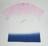 Nwt Polo Ralph Lauren Pink/Blue Tie Dye Custom Slim Fit Polo - Unique Style