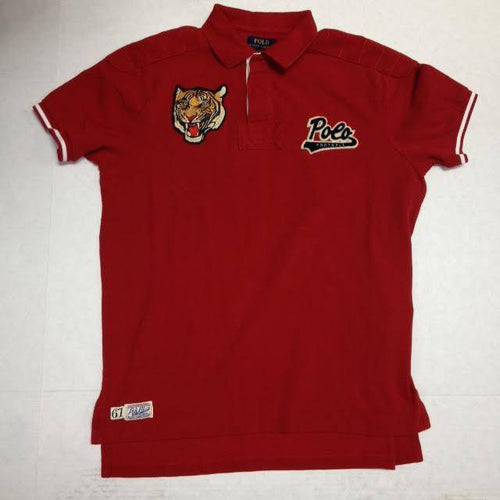 NWT POLO RALPH LAUREN RED TIGER HEAD CUSTOM FIT POLO - Unique Style
