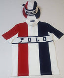Nwt Polo Ralph Lauren Red/White/Blue Spellout Polo - Unique Style