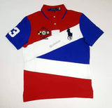 Nwt Polo Ralph Lauren Red/White/Royal P.R.L Yacht Club #3 Big Pony Classic Fit Polo - Unique Style