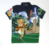 Nwt Polo Ralph Lauren Rugby Bear Kicker Custom Slim Fit Polo - Unique Style