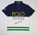 Nwt Polo Ralph Lauren Wimbledon Polo Tennis Spellout Custom Slim Fit Polo - Unique Style