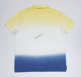 Nwt Polo Ralph Lauren Yellow/Blue Tie Dye Custom Slim Fit Polo - Unique Style