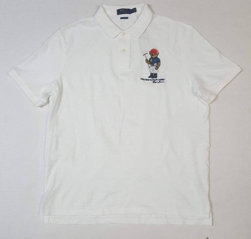 Nwt Polo Ralph White Teddy Golf Bear Classic Fit Polo - Unique Style