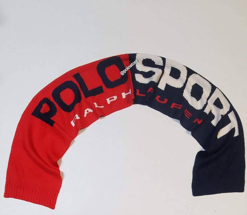 Nwt Polo Ralph Lauren Red/Navy Polo Sport Scarf - Unique Style