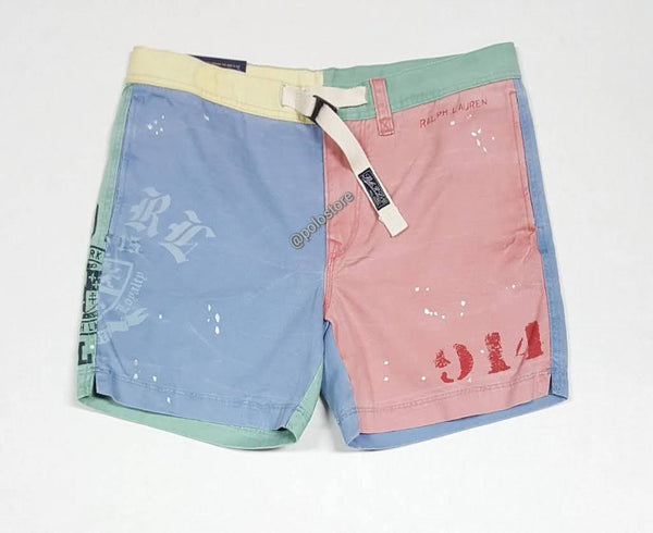 Nwt Polo Ralph Lauren Multi Color Belted Shorts - Unique Style