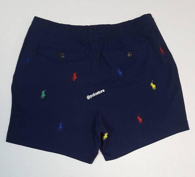 Nwt  Polo Ralph Lauren Navy Allover Pony 6- Inch Mesh Shorts - Unique Style