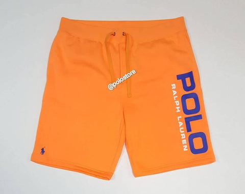 Nwt Polo Ralph Lauren Orange Spellout Shorts Unique Style