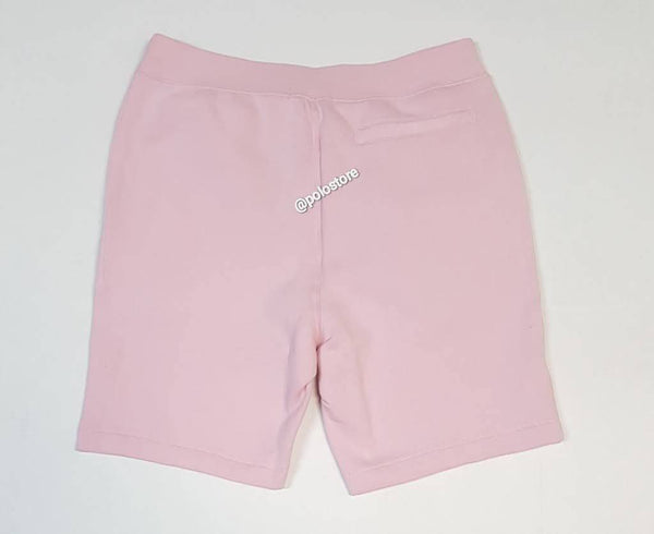 Nwt Polo Ralph Lauren Pink Spellout Logo Big Pony Fleece Shorts - Unique Style