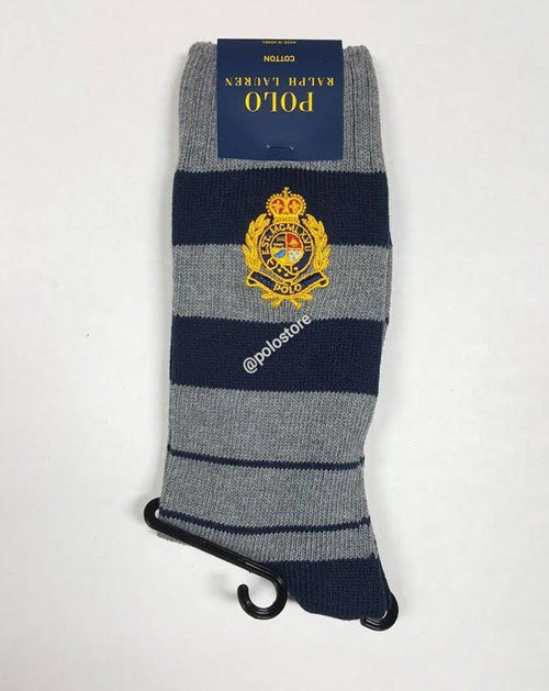 Nwt Polo Ralph Lauren Grey Crest Socks - Unique Style