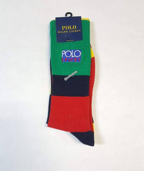 Nwt Polo Ralph Lauren Multi Polo Sport Spellout Socks - Unique Style