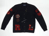 Nwt Polo Ralph Lauren Black Tiger Patch Cardigan - Unique Style