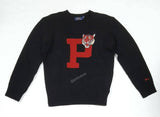 Nwt Polo Ralph Lauren Black Tiger Patch Crew Neck Sweater - Unique Style