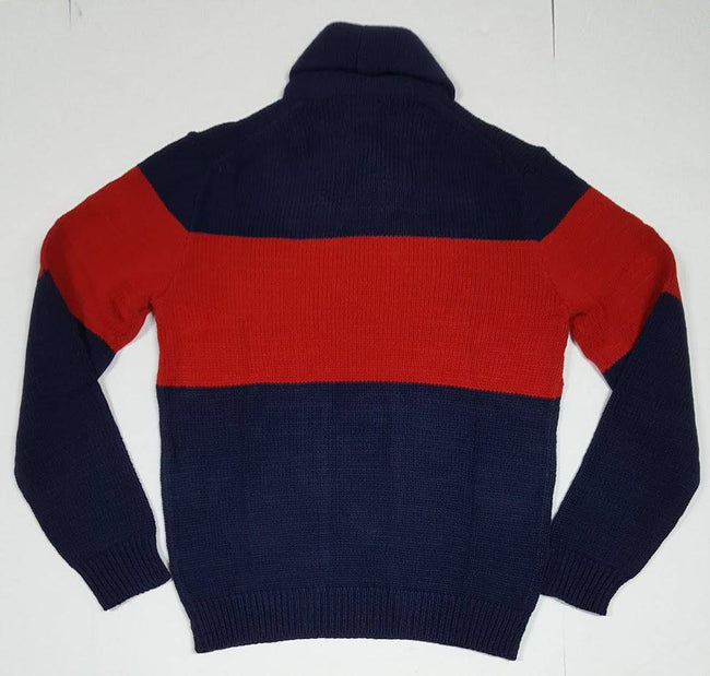 Nwt Polo Ralph Lauren CP-93 Navy Blue Shawl Neck Sweater - Unique Style
